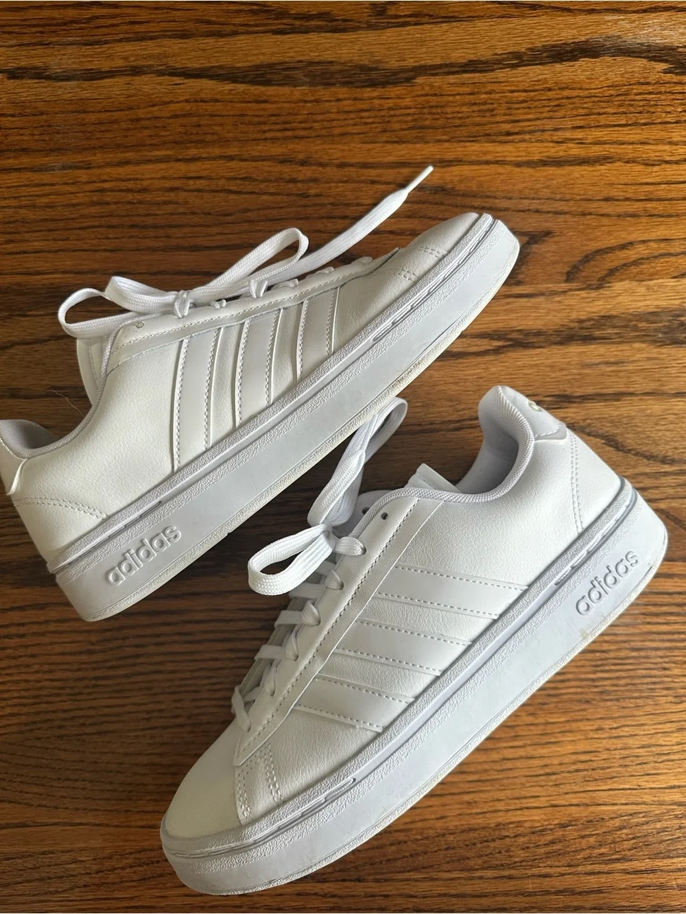 adidas all white
